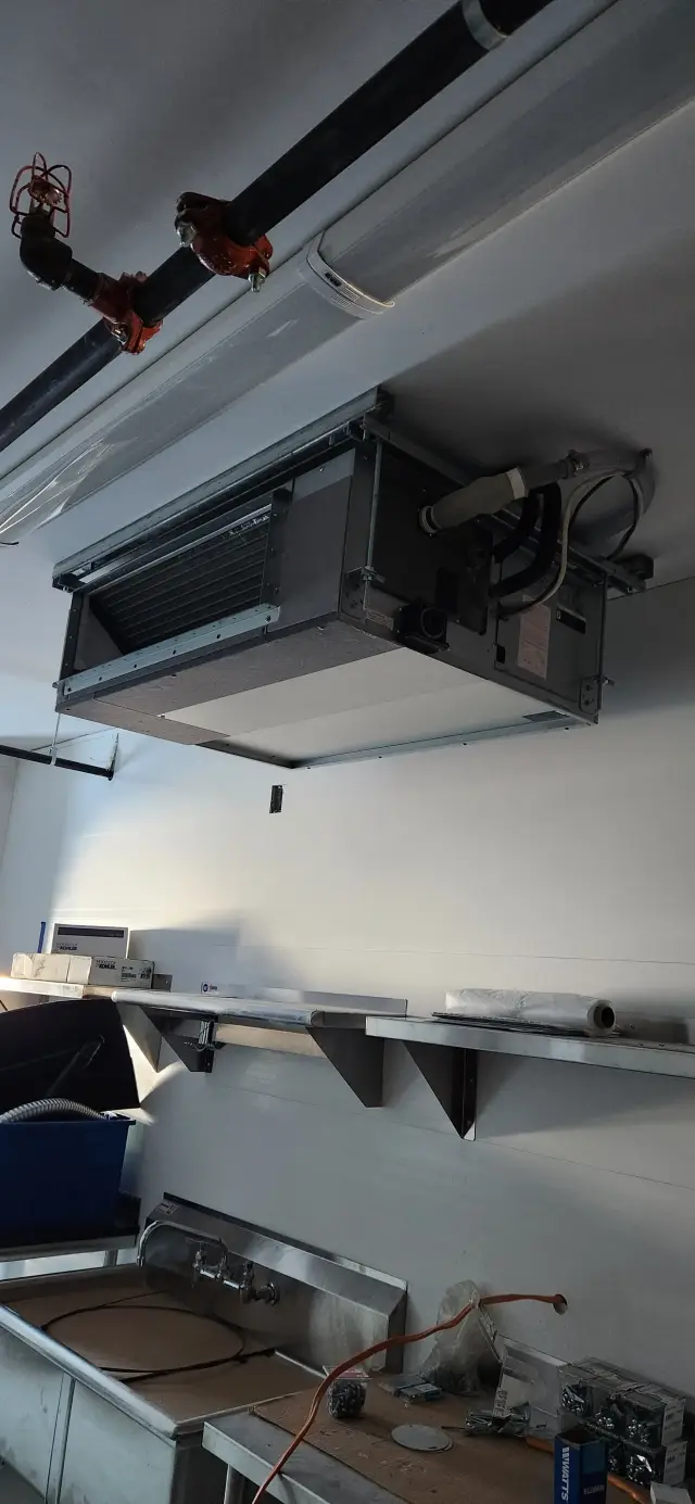 Outdoor Gree heat pump, newly installed