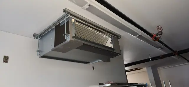 Outdoor Gree heat pump, newly installed