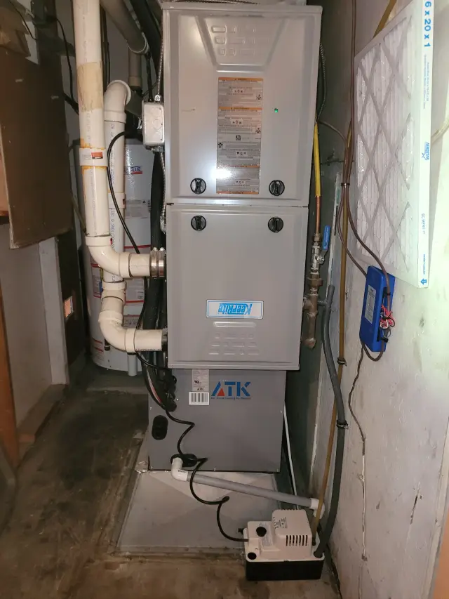 Outdoor Gree heat pump, newly installed