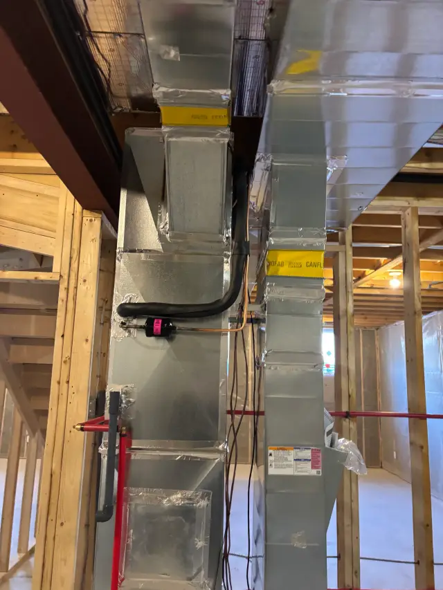 Outdoor Gree heat pump, newly installed