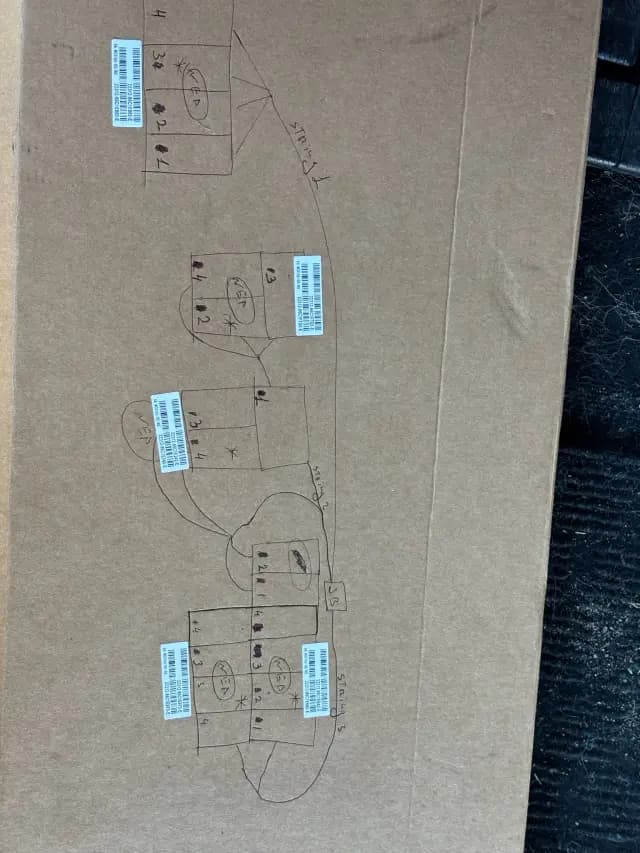 A new Gree heat pump is installed outside, with its coils and electrical connections visible. The pump is