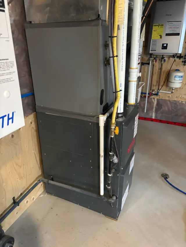 Outdoor Gree heat pump, newly installed