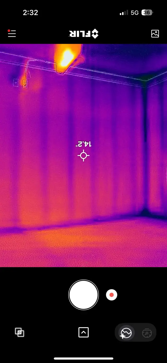 Radiant floor heat tubing laid on insulation