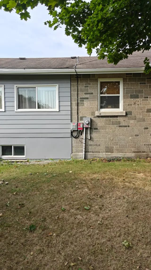 Outdoor Gree heat pump, newly installed