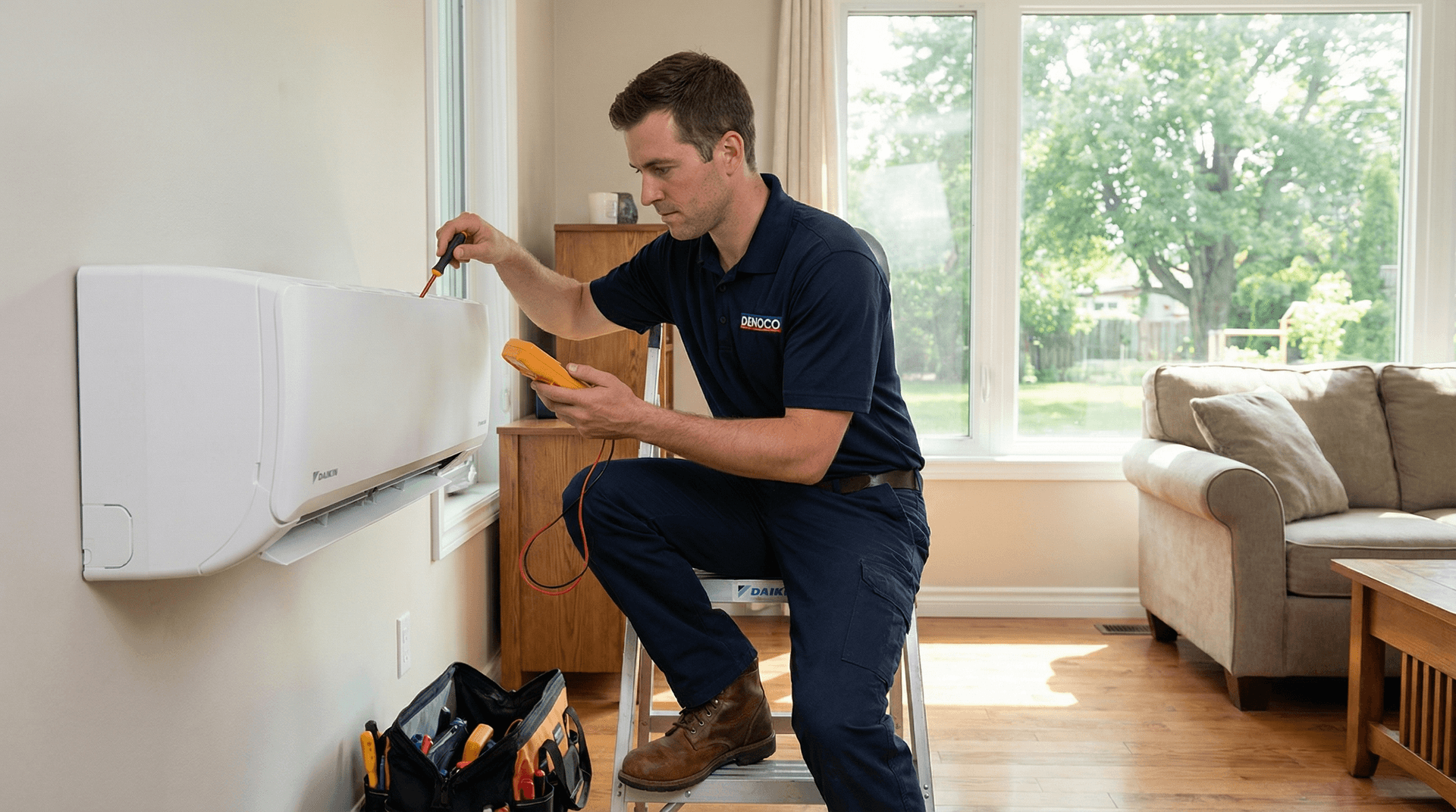 Daikin ductless wall unit for zoned cooling