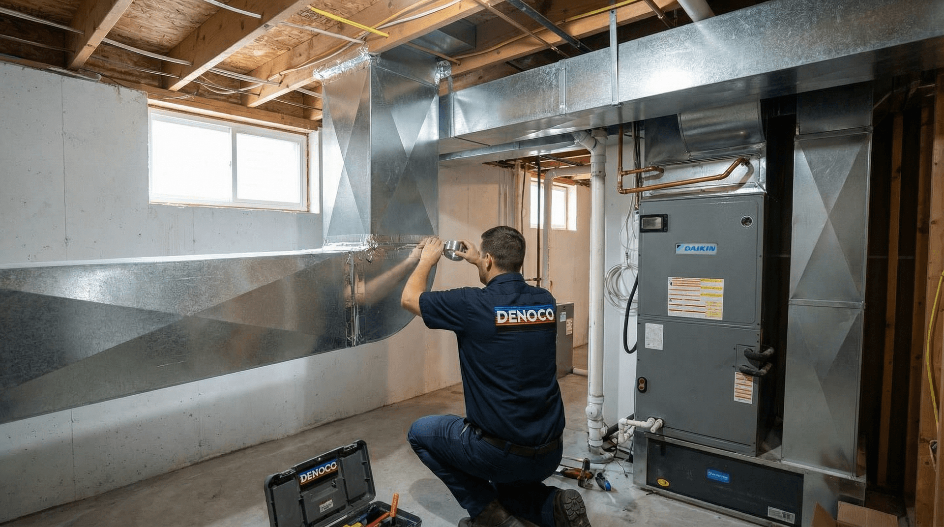 Basement duct rework and airflow improvements