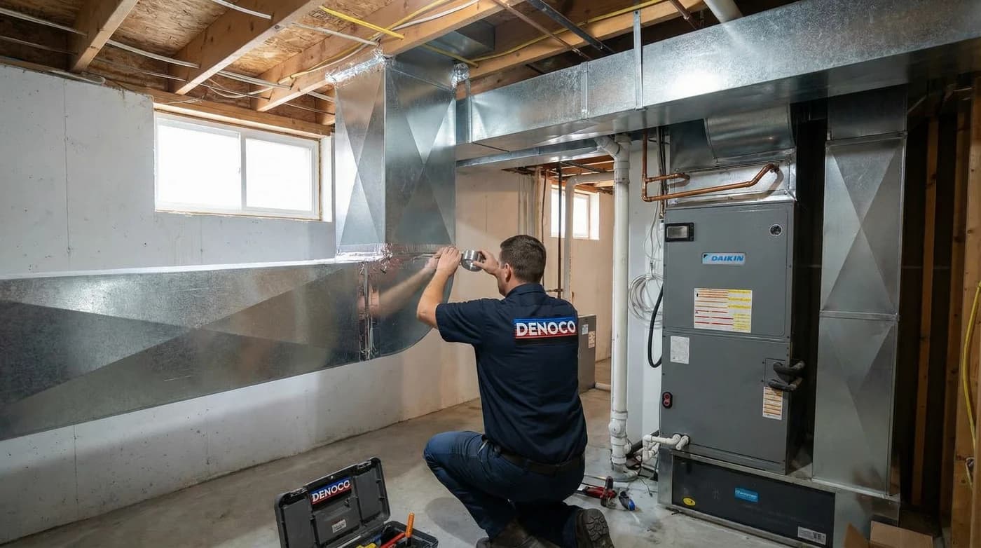 Basement duct rework and airflow improvements